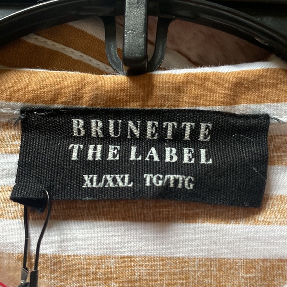 Brunette the label striped top-in caramel colour - Picture 4 of 4